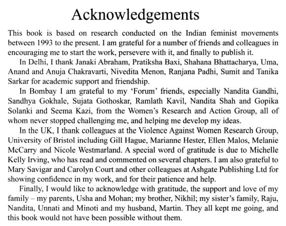 Writing acknowledgements for dissertation